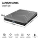 Bodin 26cm Mattress Firm Pocket Spring Dual Edge Support Dark Grey - Queen