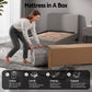 Bodin 26cm Mattress Firm Pocket Spring Dual Edge Support Dark Grey - Single