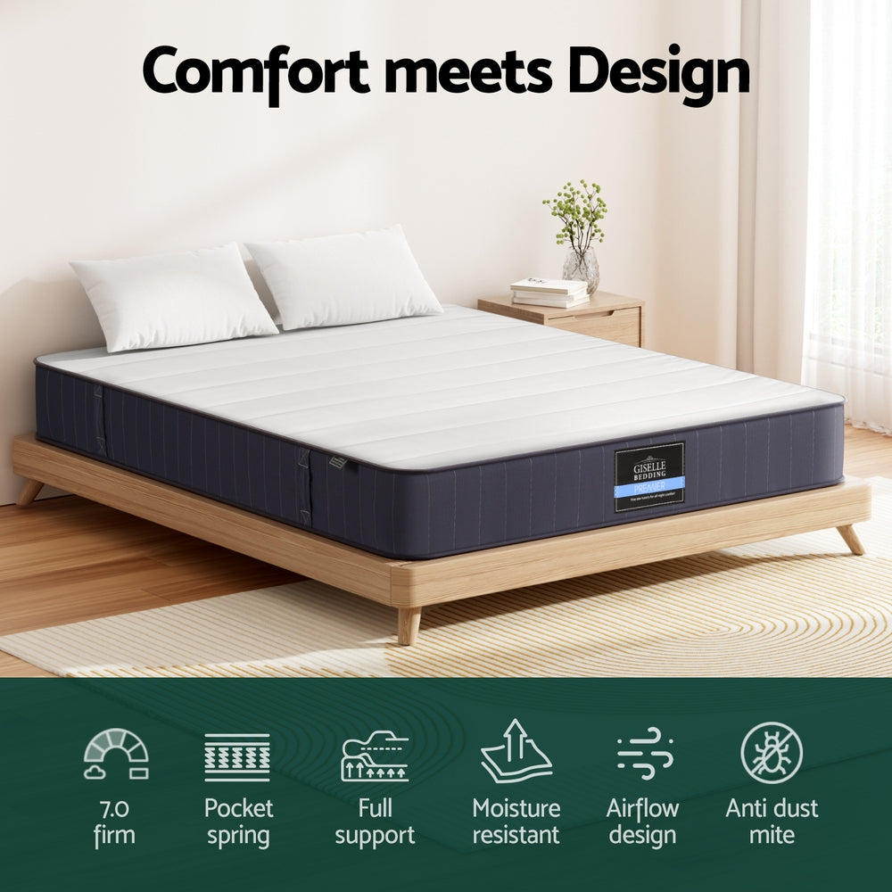 Auren 20cm Mattress Pocket Spring Mattresses - Queen