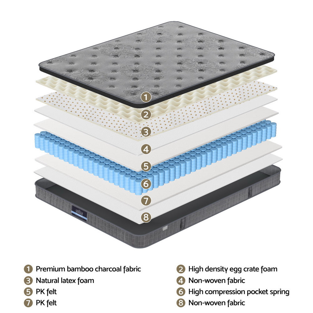 Erin 26cm Latex Foam Mattresses - Double