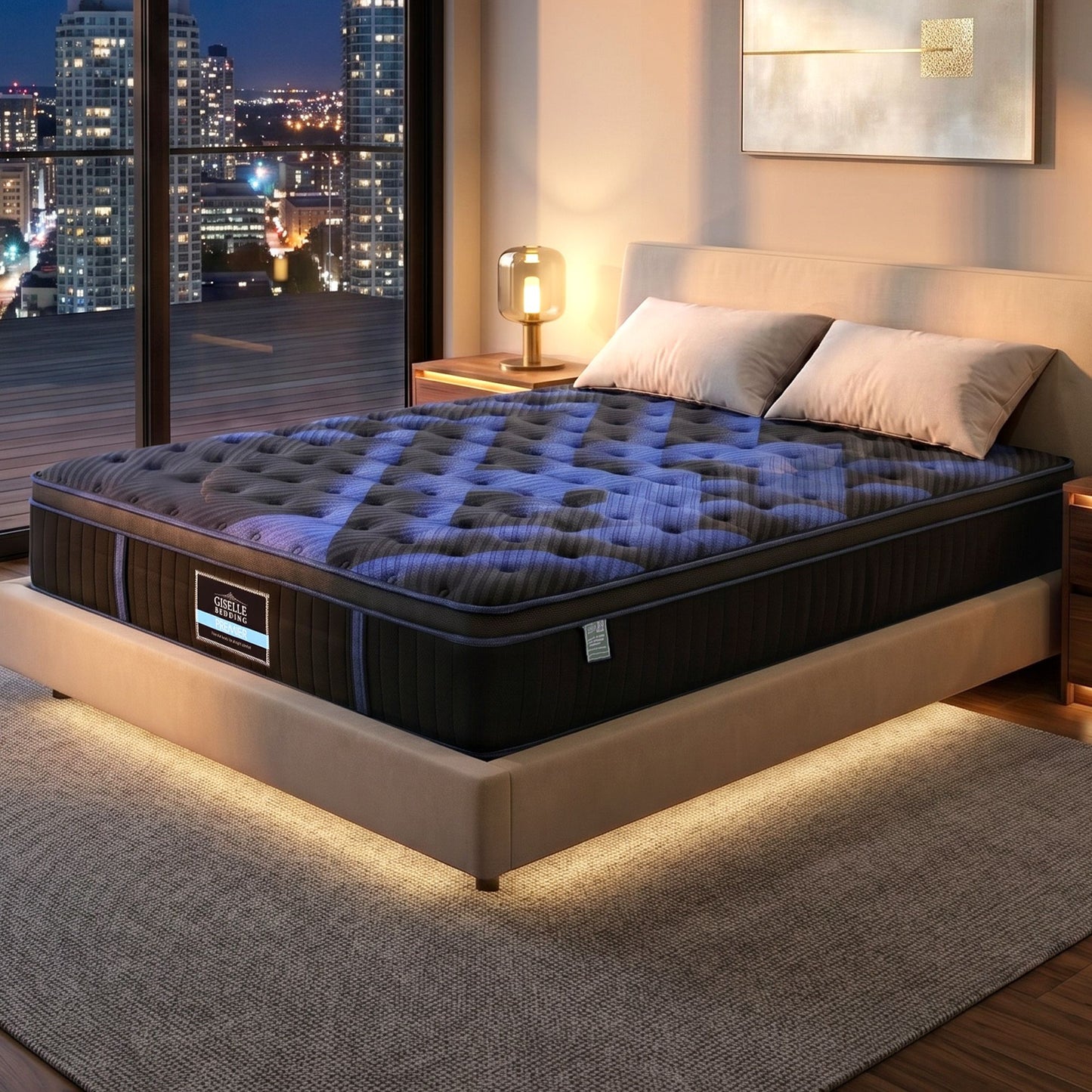 Corliss 34cm Hybrid Mattress with Cooling Gel Memory Foam and Edge Support - Double