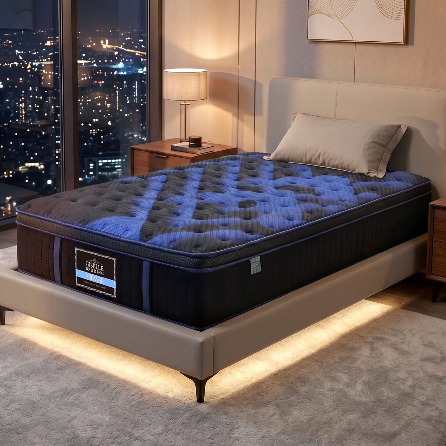 Corliss 34cm Hybrid Mattress with Cooling Gel Memory Foam and Edge Support - King Single