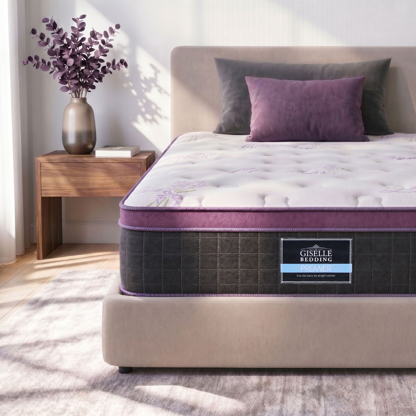 Finton 35cm Euro Top Mattress Firm Pocket Spring Edge Support - Single