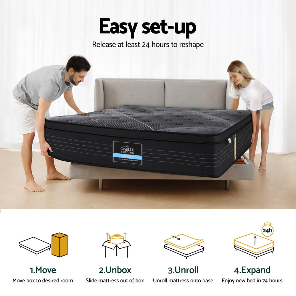 Aethon 35cm Mattress Bamboo Pocket Firm Foam - Double