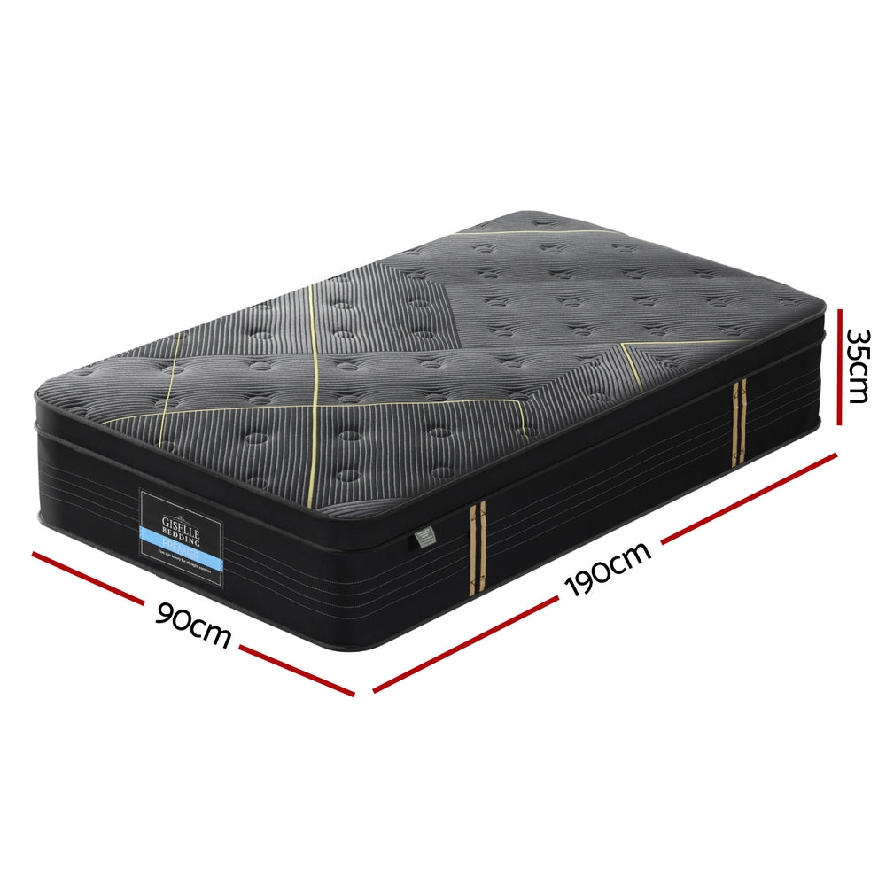 Aethon 35cm Mattress Bamboo Pocket Firm Foam - Single