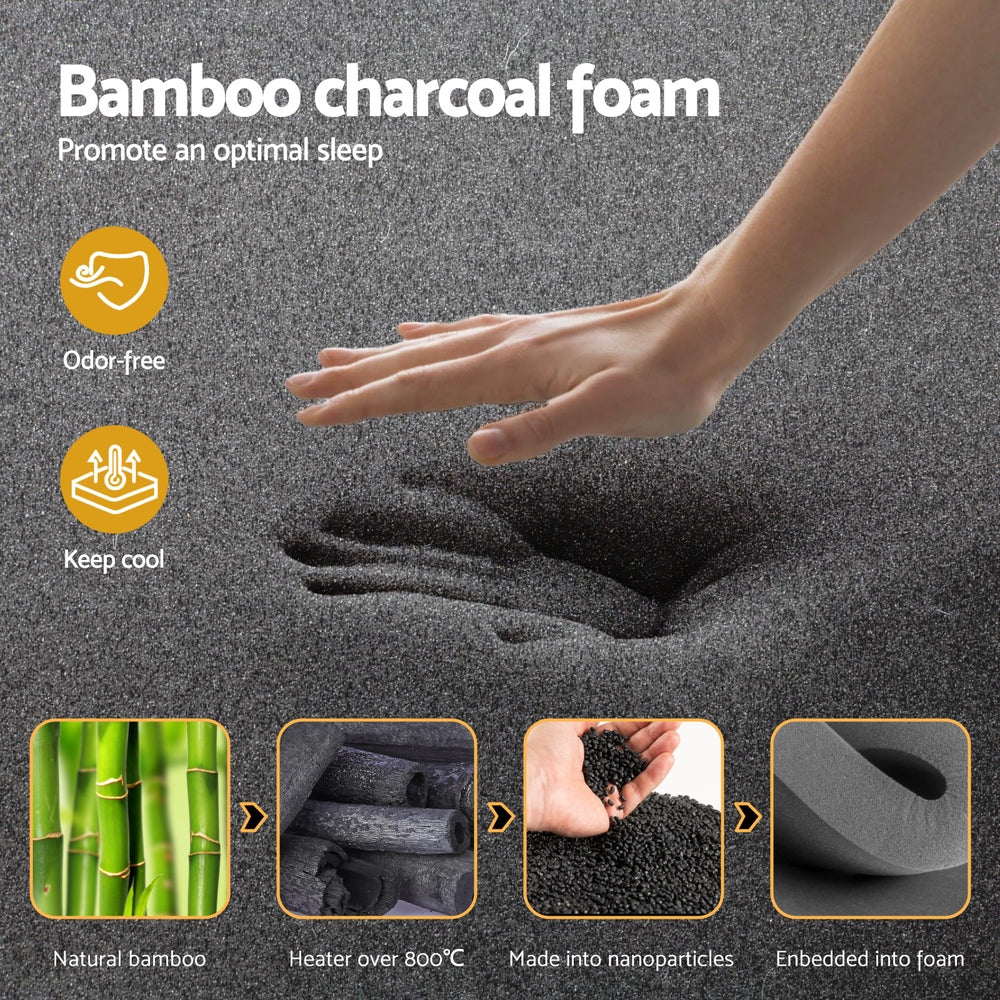 Aethon 35cm Mattress Bamboo Pocket Firm Foam - Single