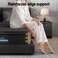 Aven 34cm Mattress Euro Top with 5-Zone Pocket Spring Support Black - Double