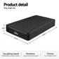 Aven 34cm Mattress Euro Top with 5-Zone Pocket Spring Support Black - King Single