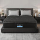 Aven 34cm Mattress Euro Top with 5-Zone Pocket Spring Support Black - Queen