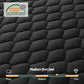 Aven 34cm Mattress Euro Top with 5-Zone Pocket Spring Support Black - Queen