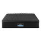Aven 34cm Mattress Euro Top with 5-Zone Pocket Spring Support Black - Queen