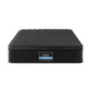 Aven 34cm Mattress Euro Top with 5-Zone Pocket Spring Support Black - Single