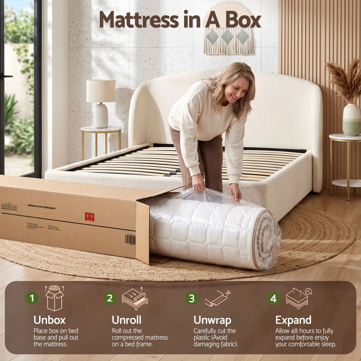 Jorren 20cm Firm Mattress Pocket Spring - Queen