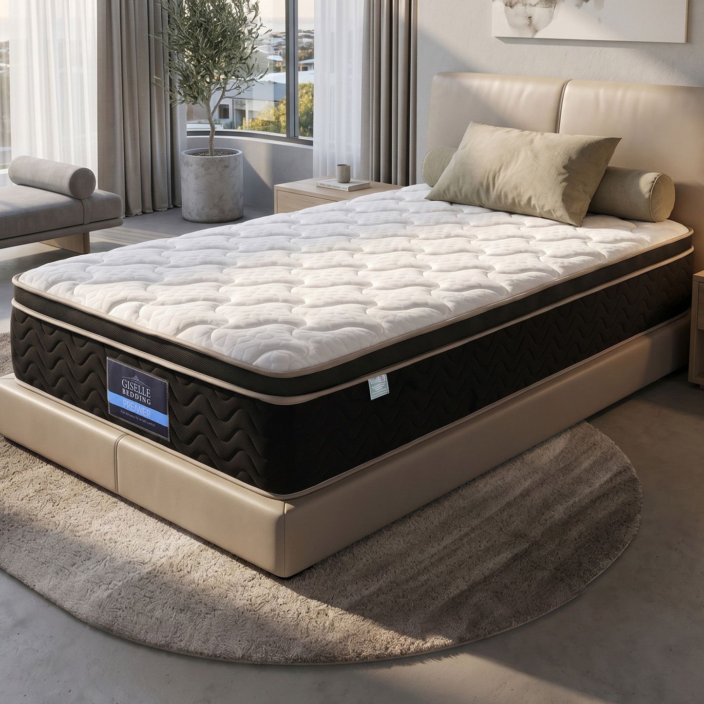 Osbert 35cm Mattress Firm with Copper Memory Foam and Edge Support - King Single