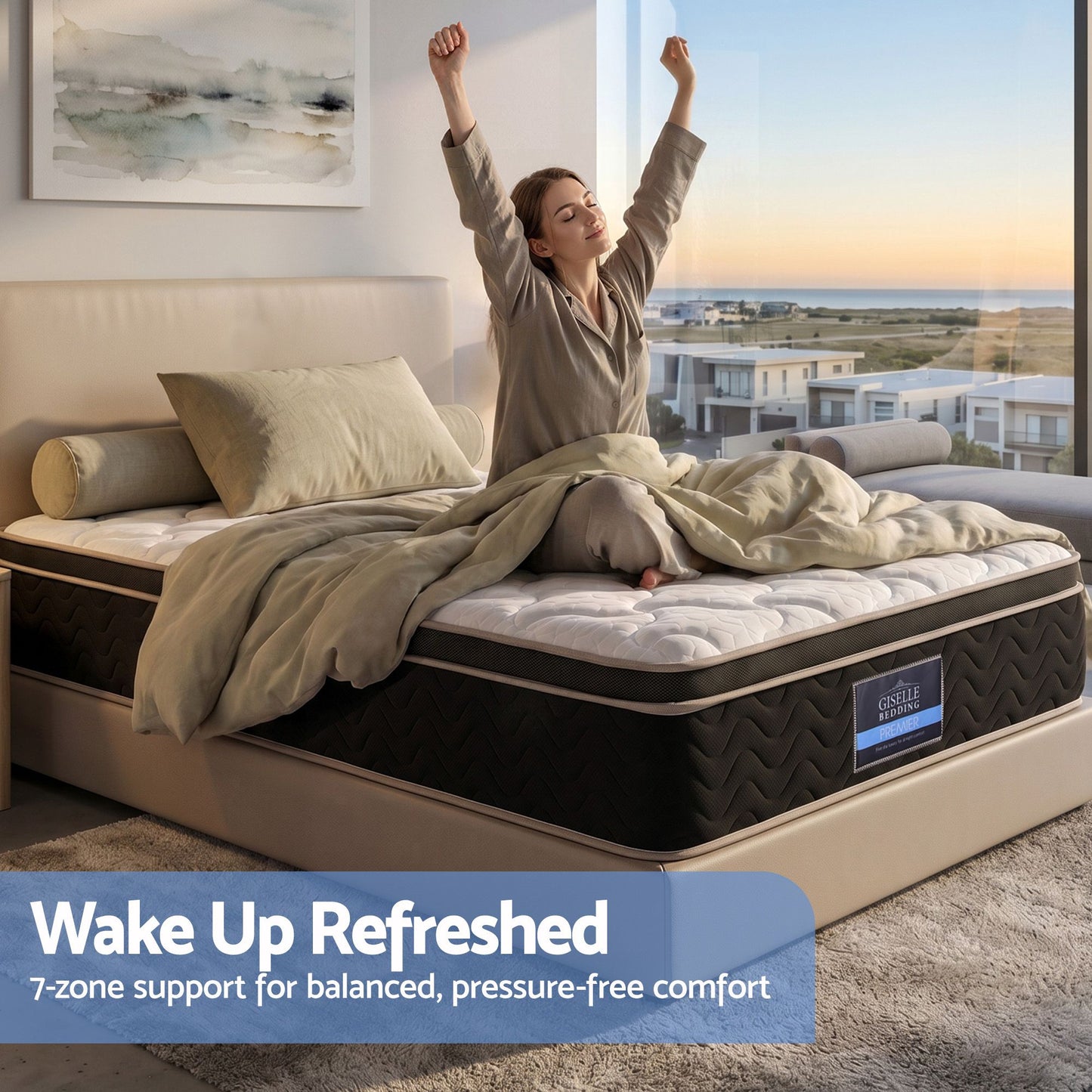 Osbert 35cm Mattress Firm with Copper Memory Foam and Edge Support - Single