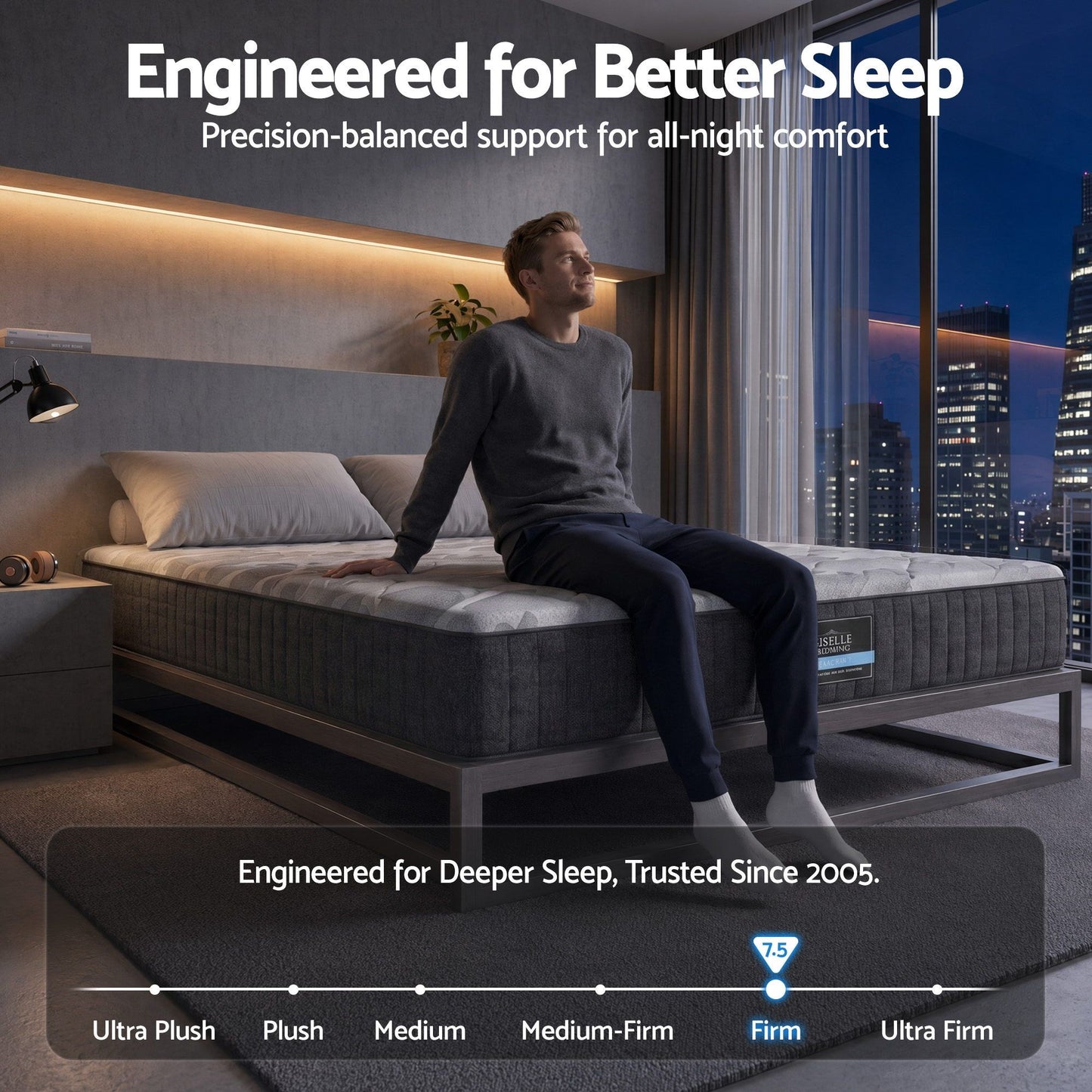 Sayer 30cm Mattress with Edge Support and 5-Zone Comfort - King