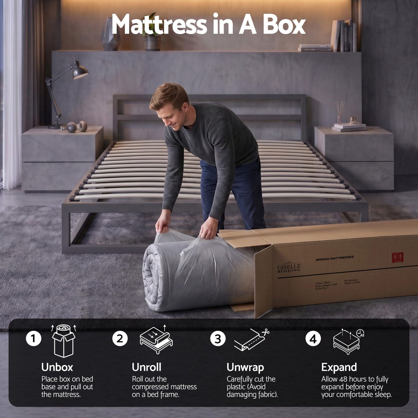 Sayer 30cm Mattress with Edge Support and 5-Zone Comfort - King