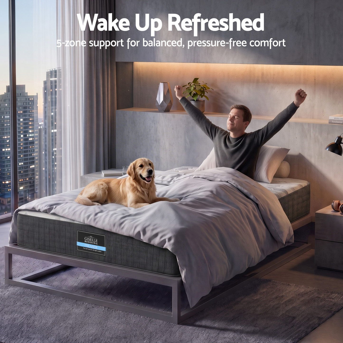 Sayer 30cm Mattress with Edge Support and 5-Zone Comfort - Single