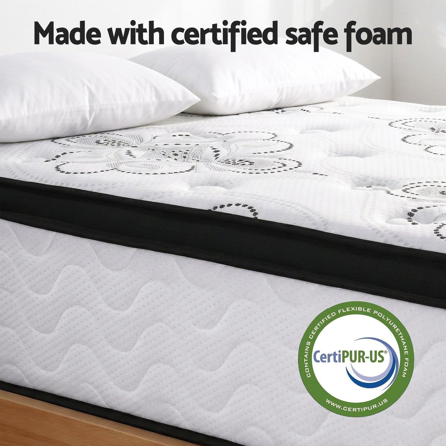 Alina 30cm Mattress Pocket Spring Euro Top Medium Firm Foam - King