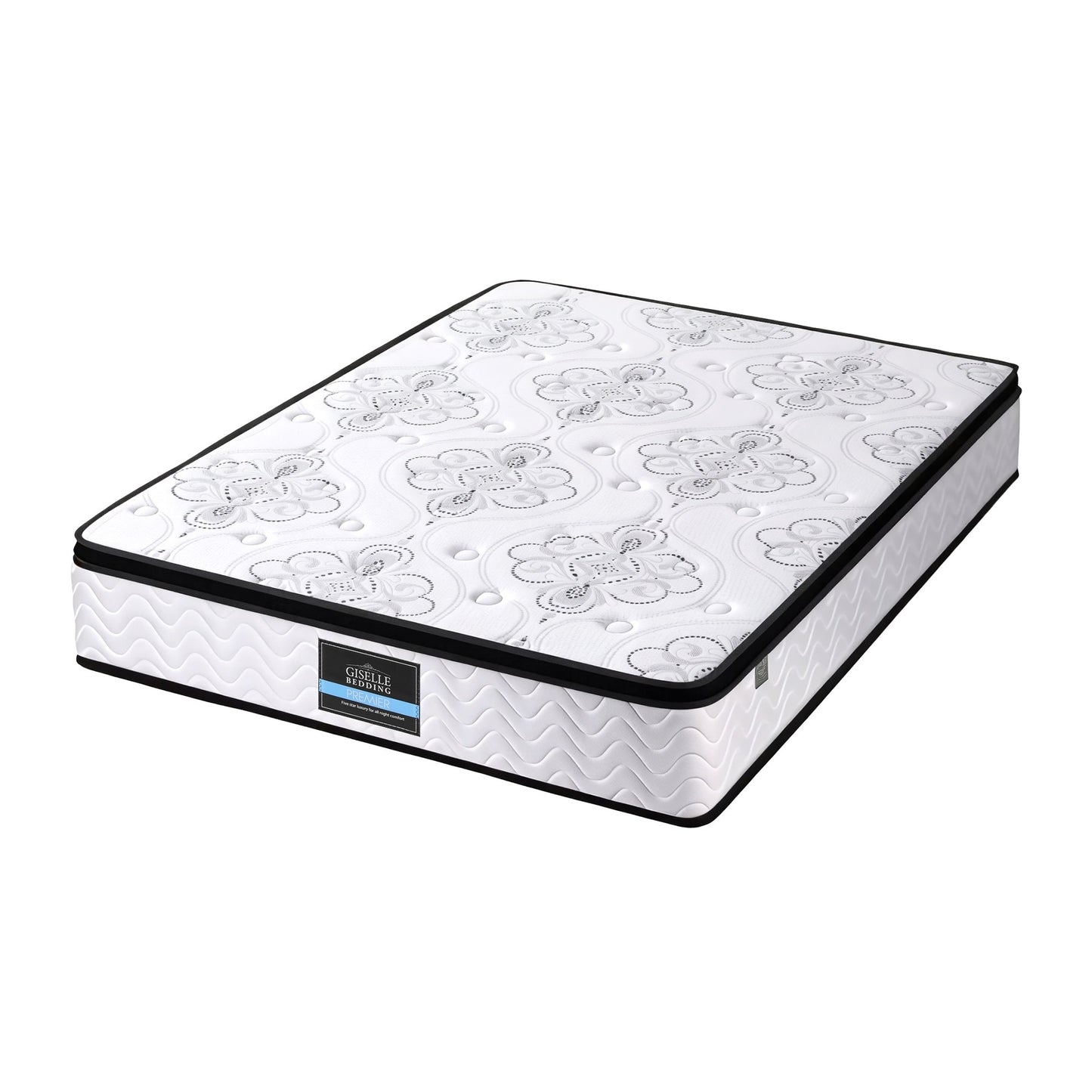 Alina 30cm Mattress Pocket Spring Euro Top Medium Firm Foam - Queen