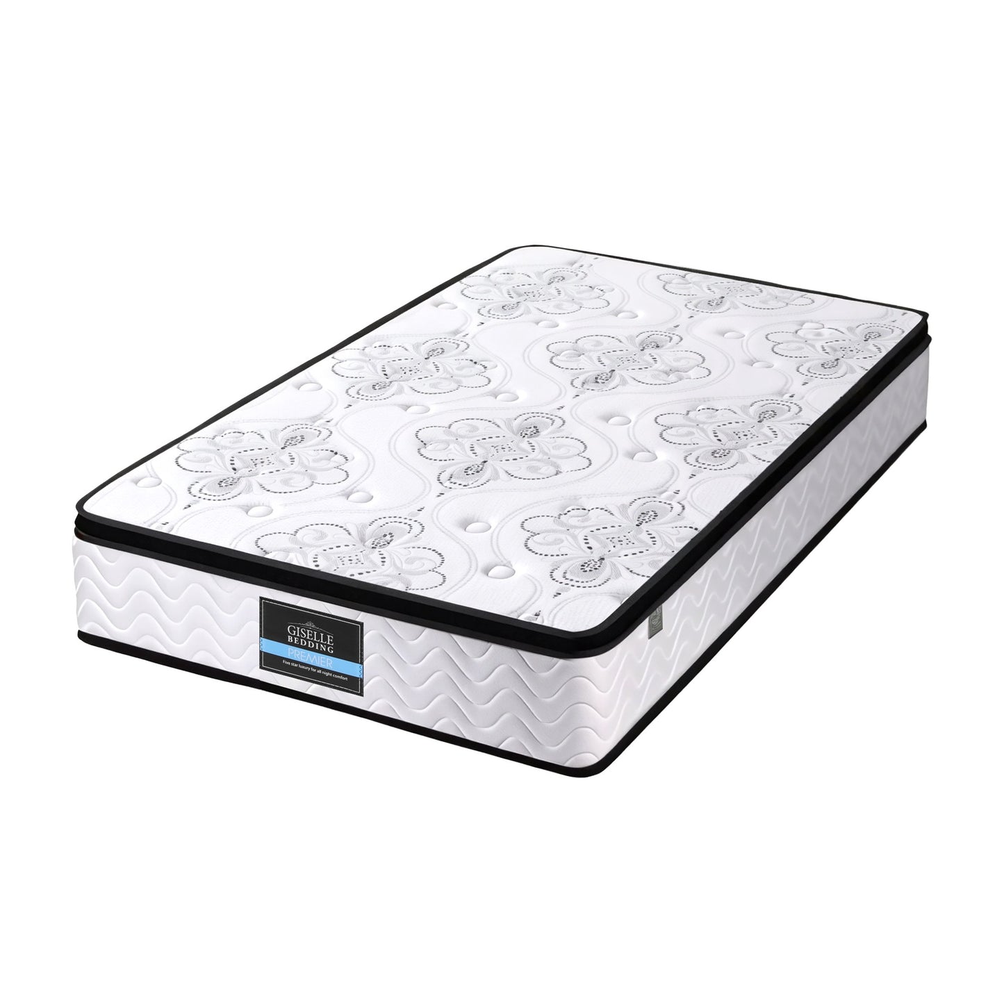 Alina 30cm Mattress Pocket Spring Euro Top Medium Firm Foam - Single