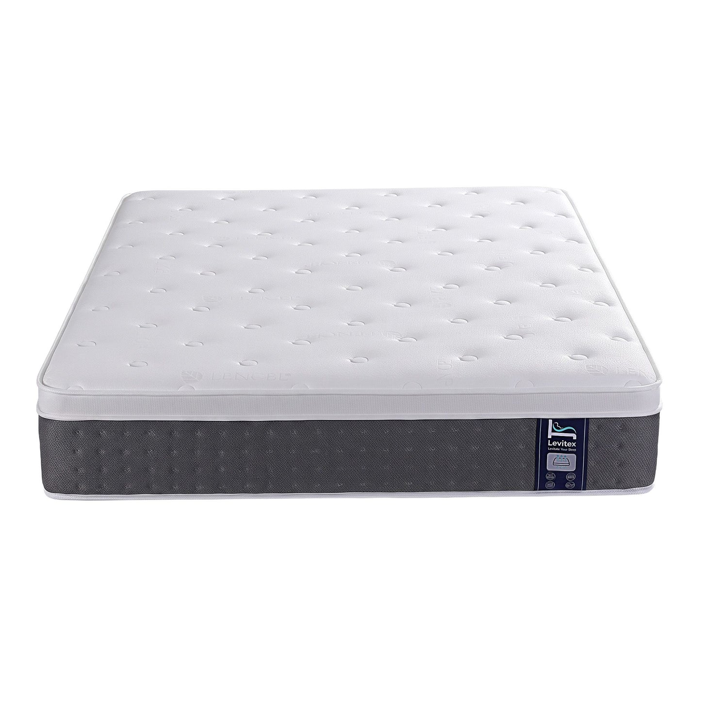 Afton 30cm Mattress Lumbar Support 5-Zone Pocket Springs Cooling Gel Memory & Egg-Crate Foam - King