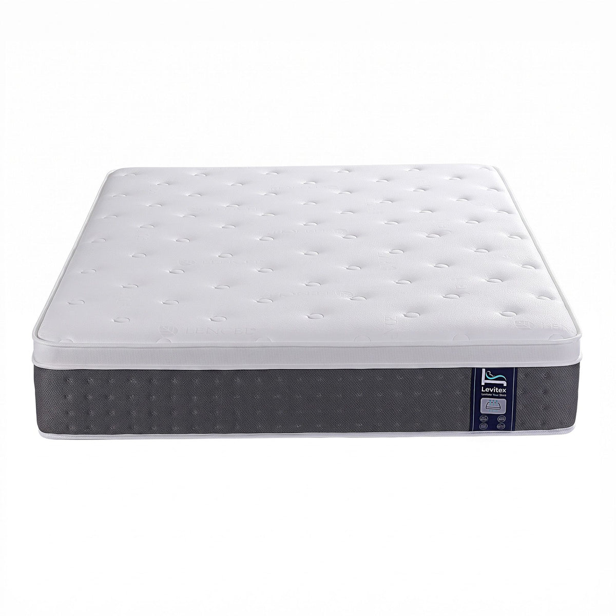 Afton 30cm Mattress Lumbar Support 5-Zone Pocket Springs Cooling Gel Memory & Egg-Crate Foam - Queen