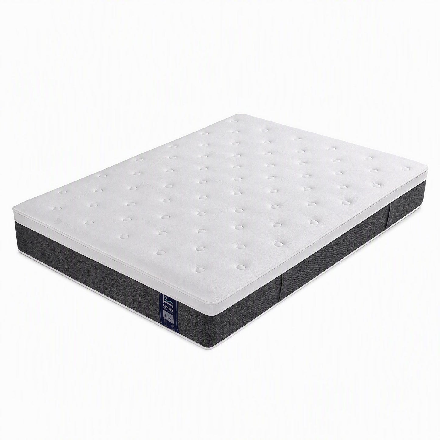 Afton 30cm Mattress Lumbar Support 5-Zone Pocket Springs Cooling Gel Memory & Egg-Crate Foam - Queen