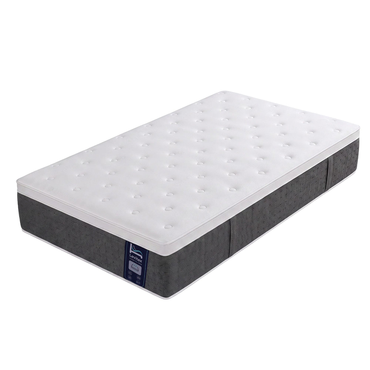 Afton 30cm Mattress Lumbar Support 5-Zone Pocket Springs Cooling Gel Memory & Egg-Crate Foam - Single