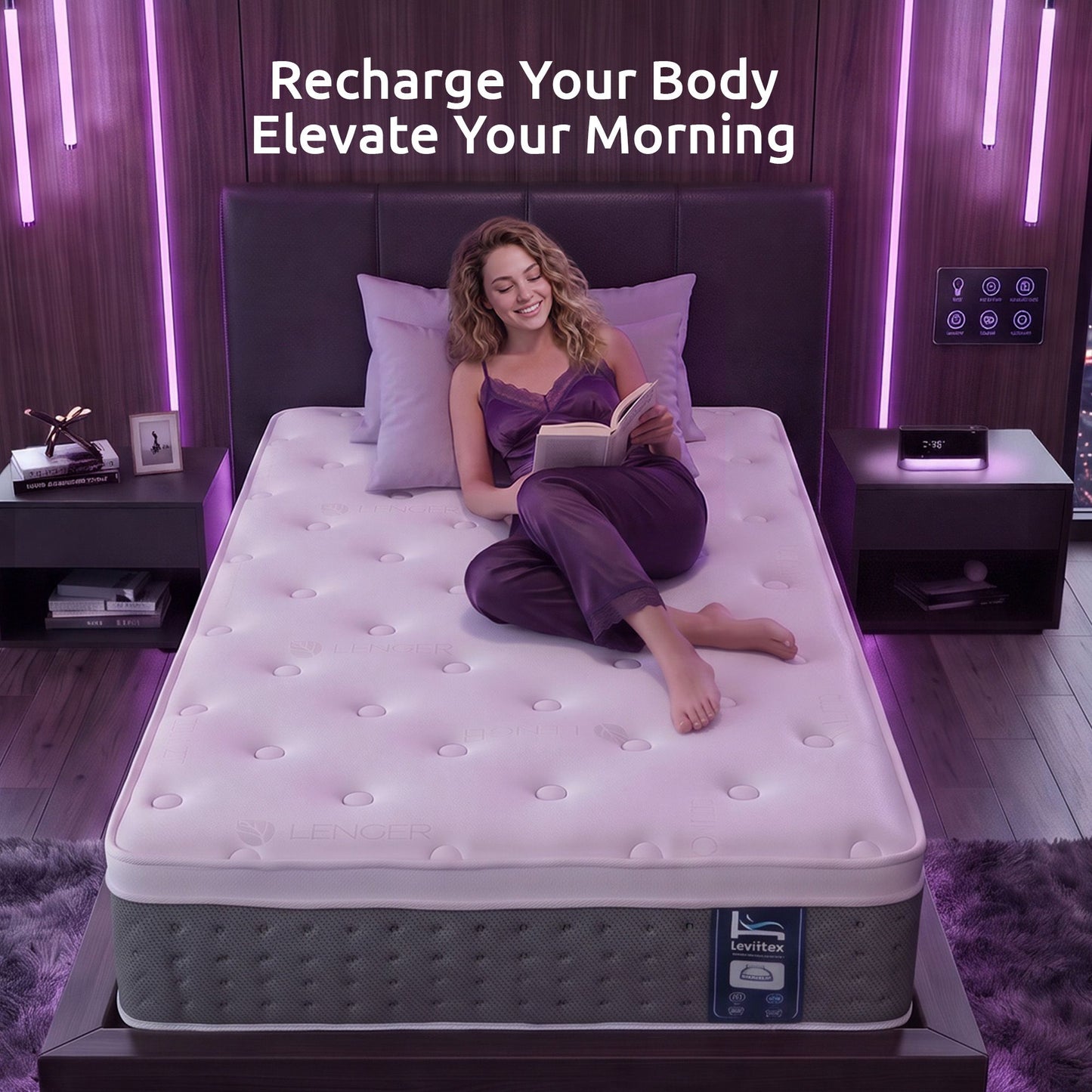 Afton 30cm Mattress Lumbar Support 5-Zone Pocket Springs Cooling Gel Memory & Egg-Crate Foam - Single