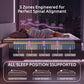 Lennox 30cm Mattress 2 5-Zone Ergonomic Pocket Spring Breathable Corrugated Sponge Medium Firm - Double