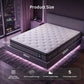Lennox 30cm Mattress 2 5-Zone Ergonomic Pocket Spring Breathable Corrugated Sponge Medium Firm - King