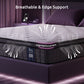 Lennox 30cm Mattress 2 5-Zone Ergonomic Pocket Spring Breathable Corrugated Sponge Medium Firm - King