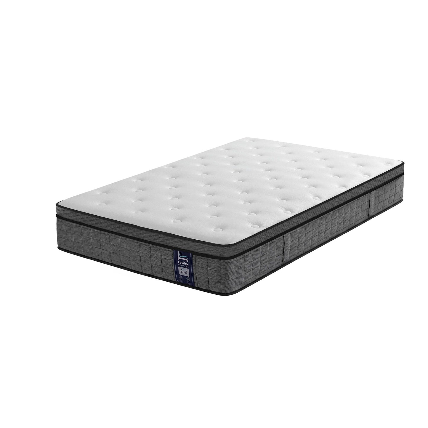 Lennox 30cm Mattress 2 5-Zone Ergonomic Pocket Spring Breathable Corrugated Sponge Medium Firm - King Single
