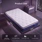 Veda 23cm Mattress With Pocket Spring & Cooling Gel Foam Medium-Firm Full-Body Support - Single