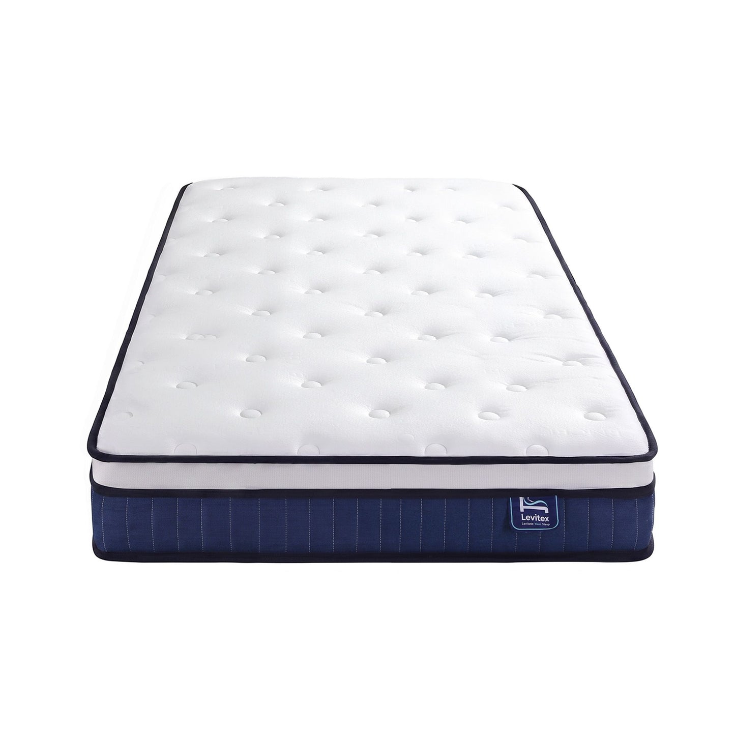 Veda 23cm Mattress With Pocket Spring & Cooling Gel Foam Medium-Firm Full-Body Support - Single