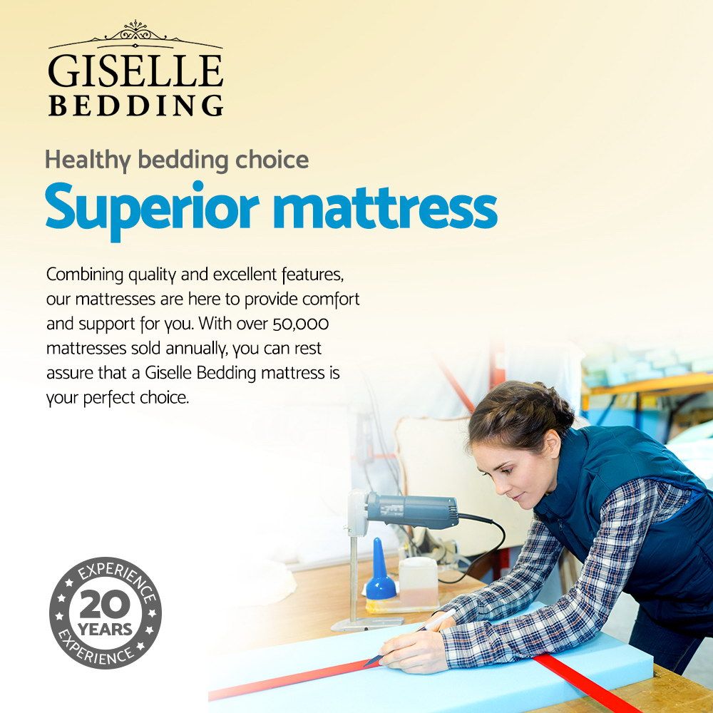 Kent 24cm Thick Tight Top Pocket Spring Mattress - Queen