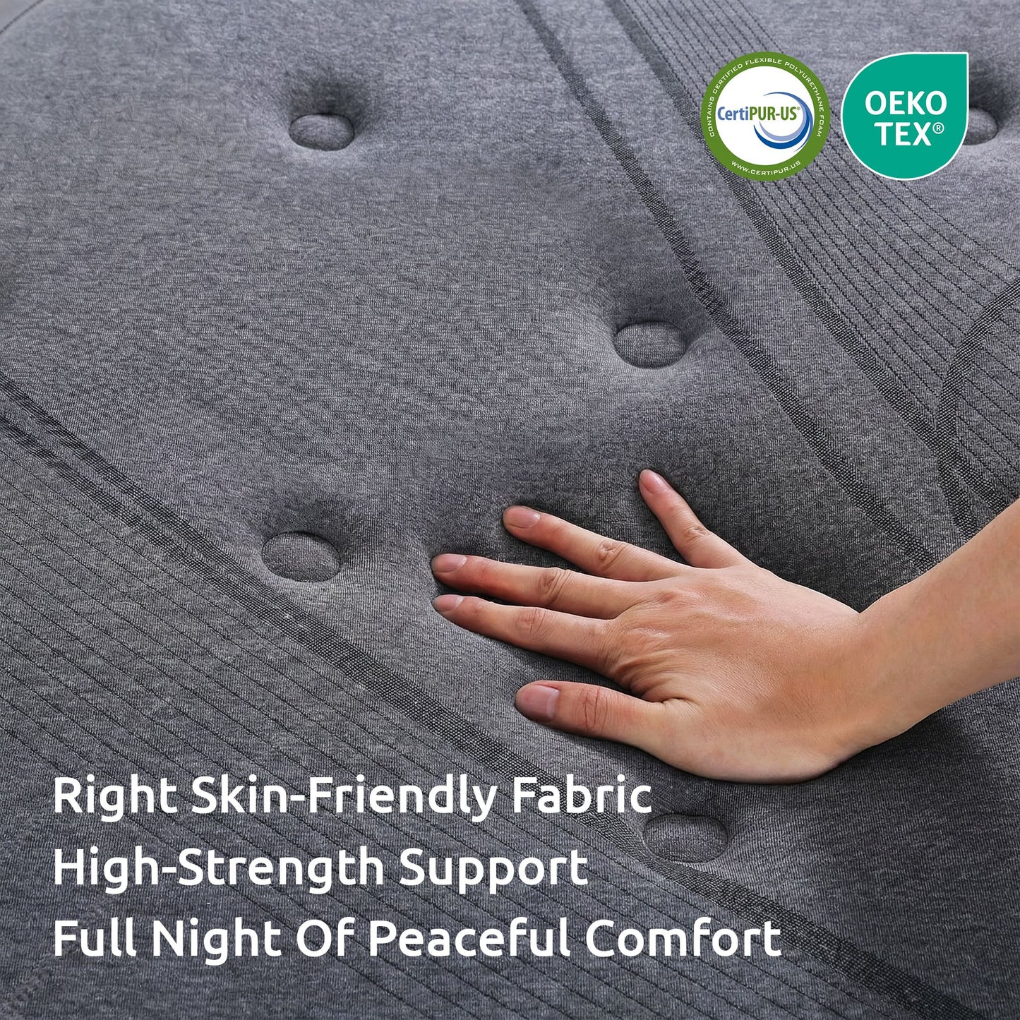 Cillian 33cm 7-Zone Pocket Spring 8.0 Extra Firm with Dual-Row Edge Support & Breathable Knit Cover - King Single