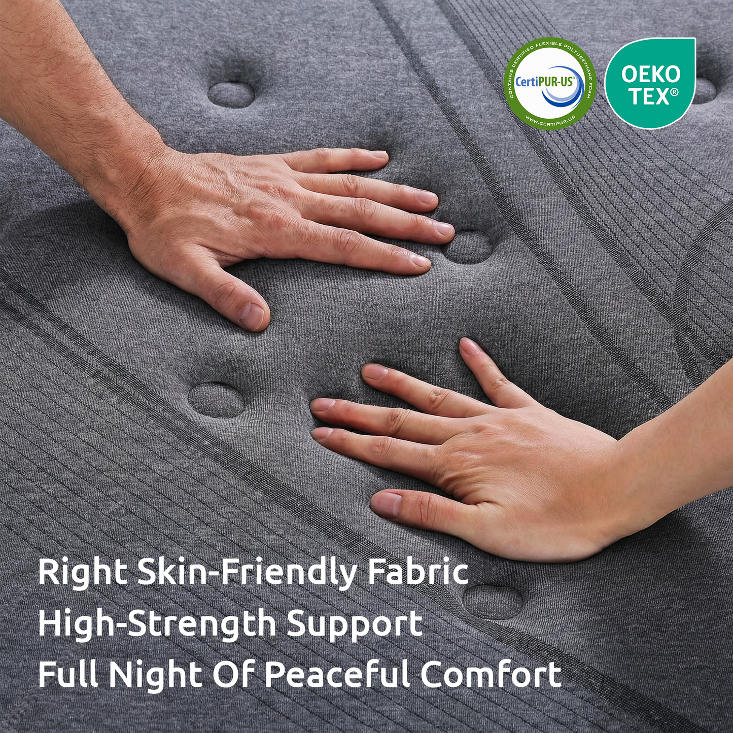 Cillian 33cm Levitex Mattress 7-Zone Pocket Spring 8.0 Extra Firm with Dual-Row Edge Support & Breathable Knit Cover - Queen