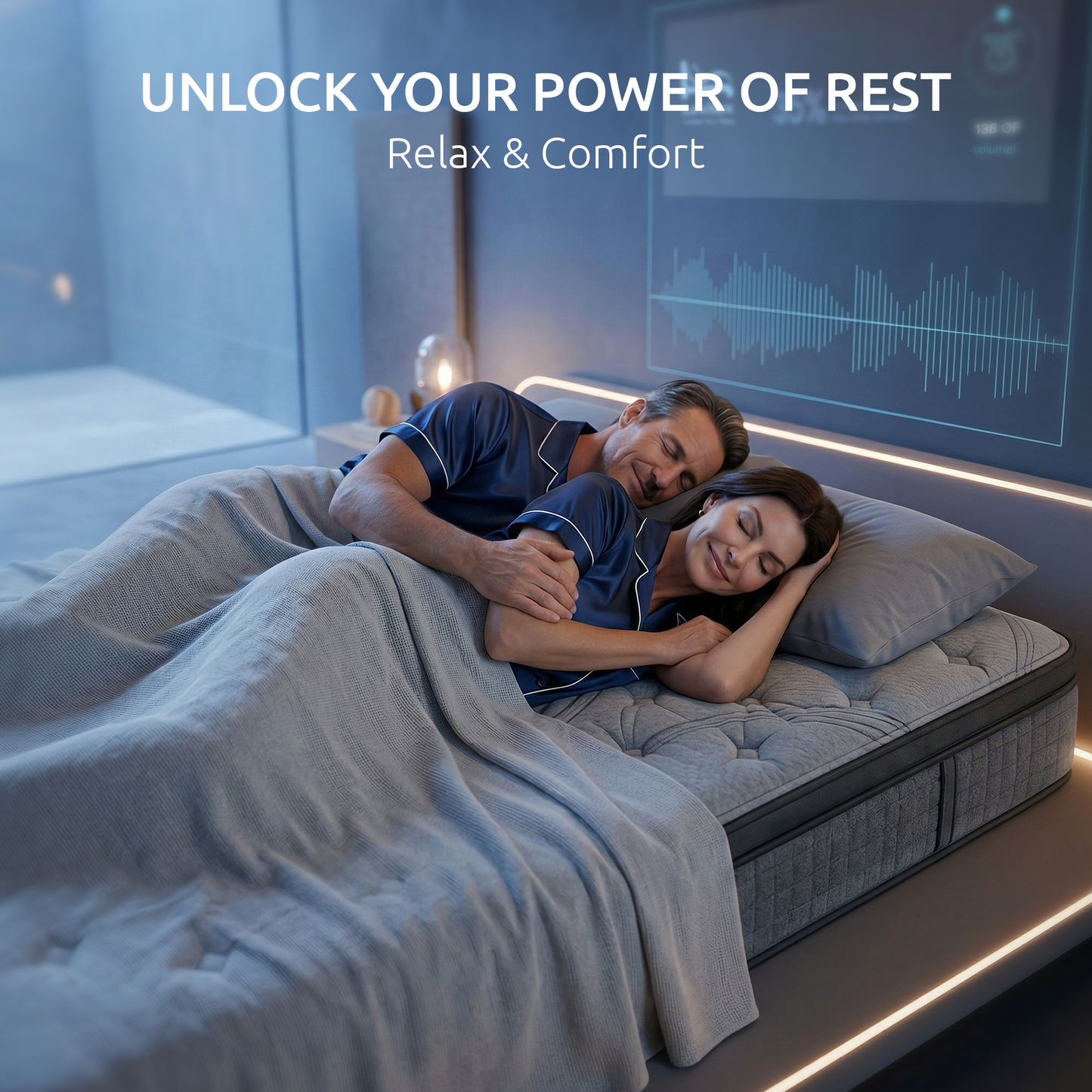 Cillian 33cm Levitex Mattress 7-Zone Pocket Spring 8.0 Extra Firm with Dual-Row Edge Support & Breathable Knit Cover - Queen