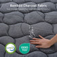 Priya 25cm Hybrid Pocket Spring Charcoal Fabric - Single