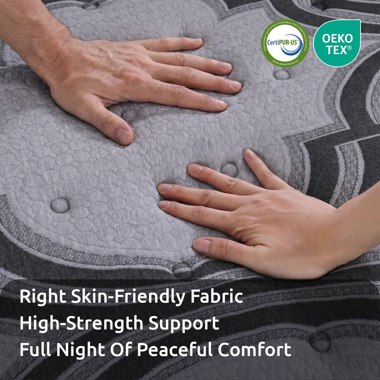 Isela 34cm 5-Zone Pocket Spring with Latex & Memory Foam or Extra Lumbar & Shoulder Support - King