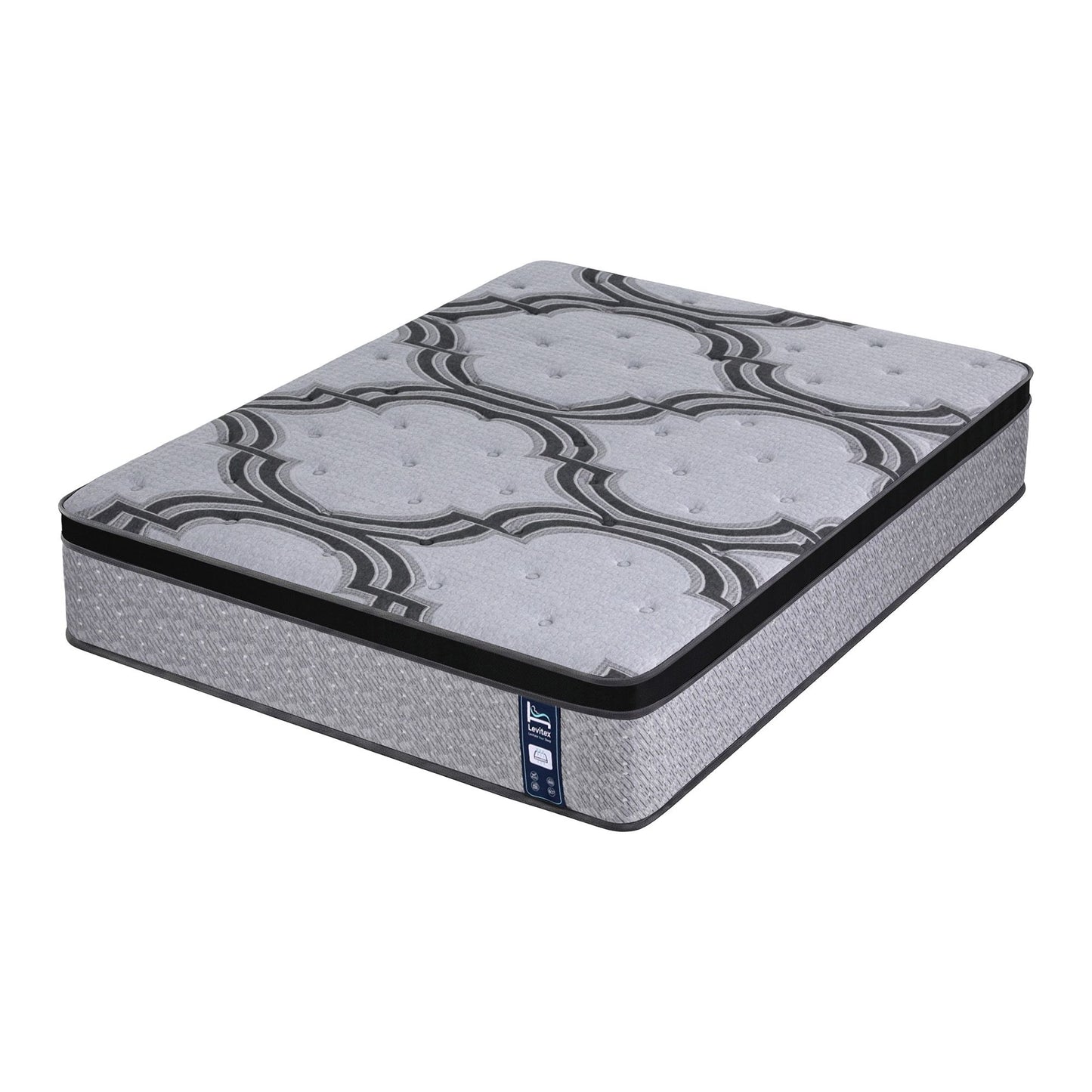Isela 34cm 5-Zone Pocket Spring with Latex & Memory Foam or Extra Lumbar & Shoulder Support - Queen