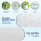 King Single Giselle Bedding 5cm Memory Foam Mattress Topper 7-Zone