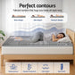 King Giselle Bedding 8cm Memory Foam Mattress Topper 7-Zone Graphite
