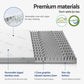 King Giselle Bedding 8cm Memory Foam Mattress Topper 7-Zone Graphite