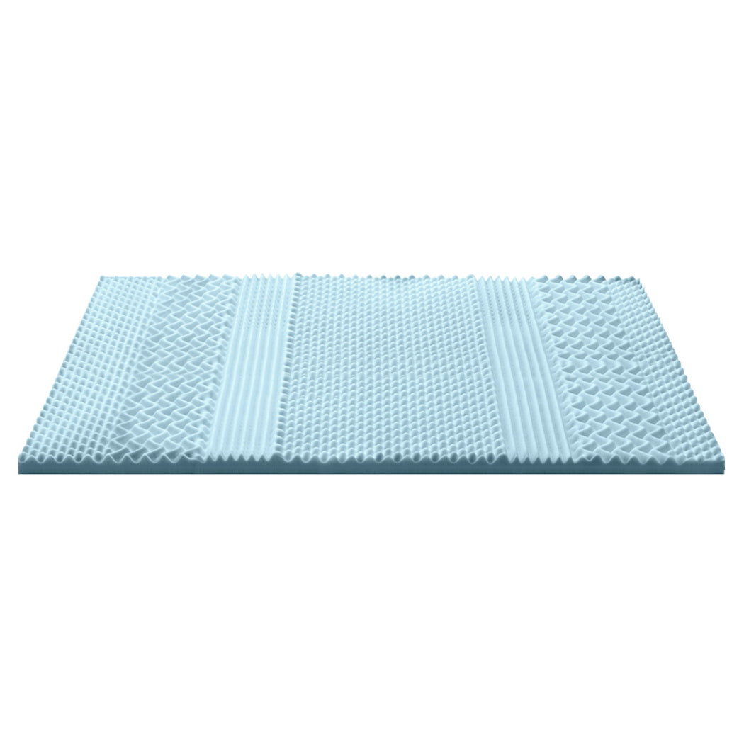 King Single Giselle Memory Foam Mattress Topper 7-Zone 8cm