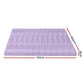 Double Giselle 8cm Memory Foam Mattress Topper Lavender Infused Bamboo Cover 7-Zone