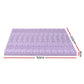 Queen Giselle 8cm Memory Foam Mattress Topper Lavender Infused Bamboo Cover 7-Zone