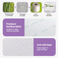Queen Giselle 8cm Memory Foam Mattress Topper Lavender Infused Bamboo Cover 7-Zone